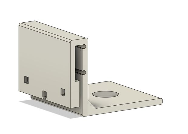 Équerre clipsable pour antenne